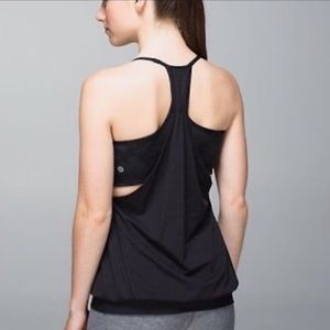 Lululemon No Limits all black Tank Size 6 EUC